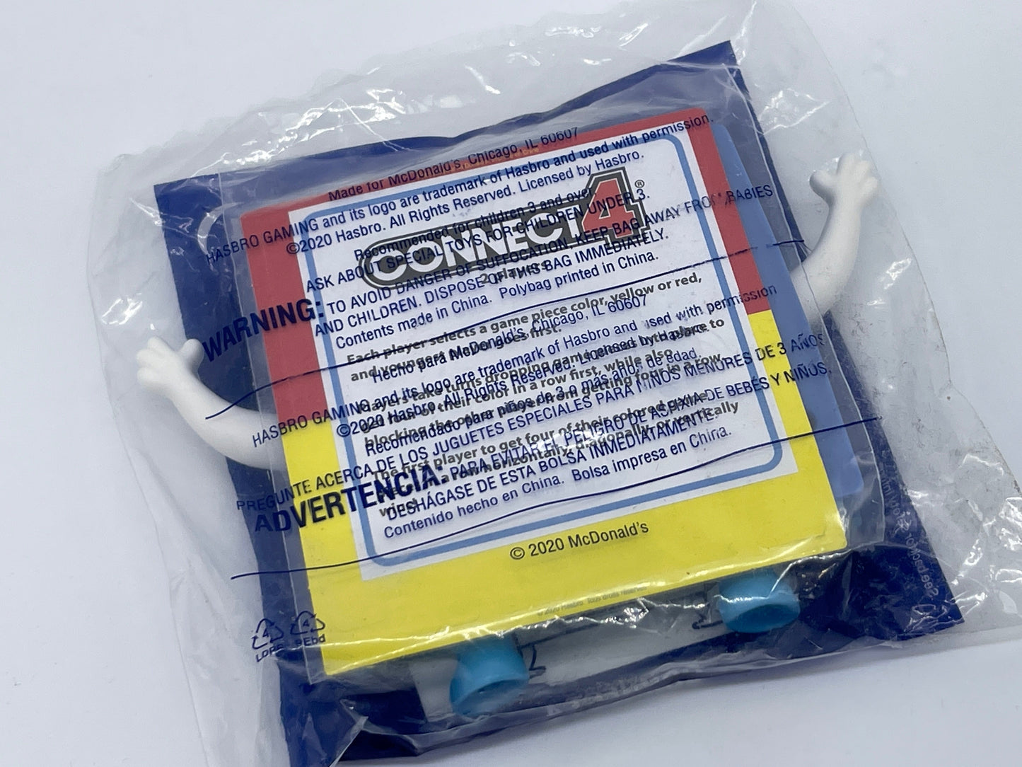 Hasbro Games Connect 4 Mc Donalds Junior Bag Happy Meal 2020 USA 