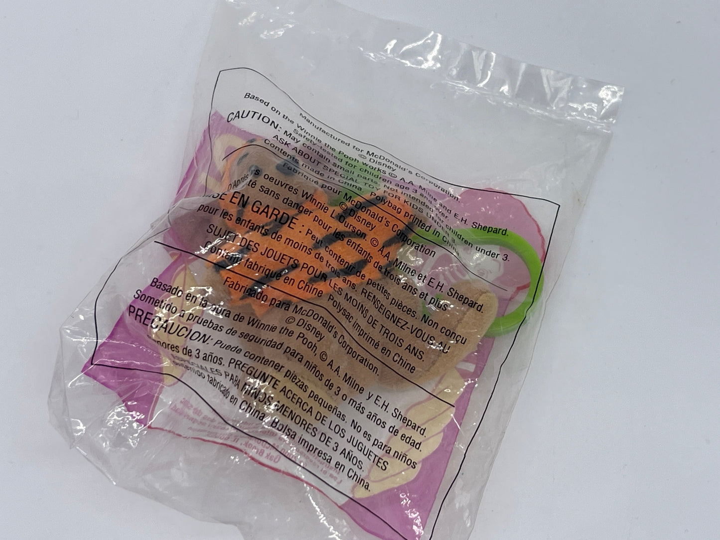 Tigger's Big Adventure "Roo Ruh" Mc Donalds Junior Bag Happy Meal USA 2000 