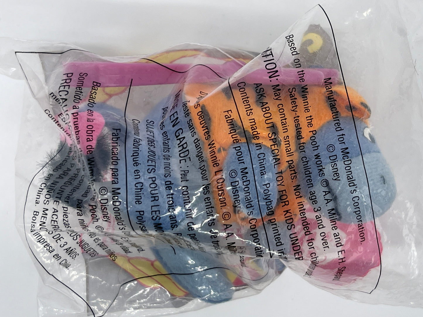Tiggers großes Abenteuer "I-Aah" Mc Donalds Junior Tüte Happy Meal USA 2000