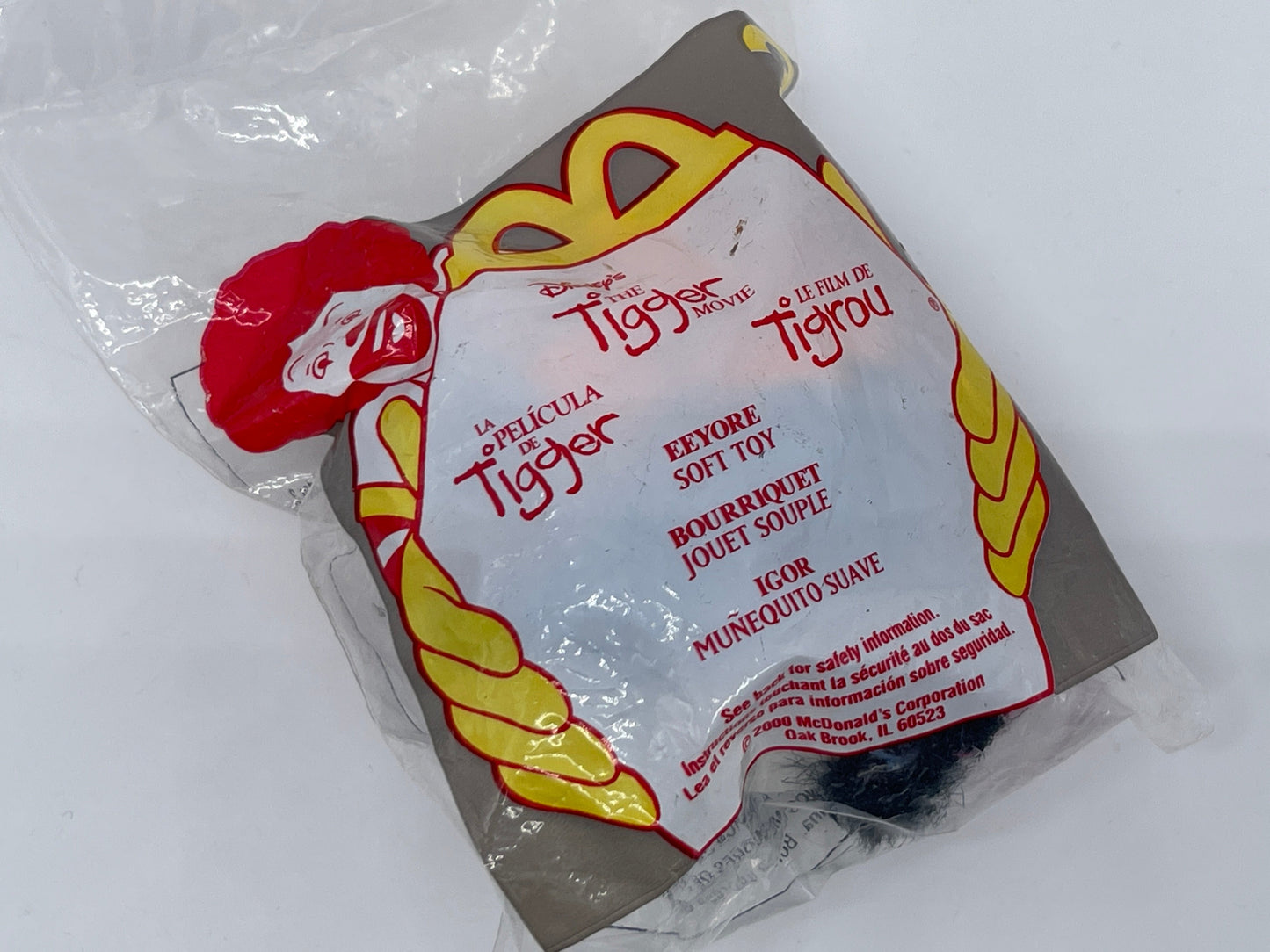Tiggers großes Abenteuer "I-Aah" Mc Donalds Junior Tüte Happy Meal USA 2000
