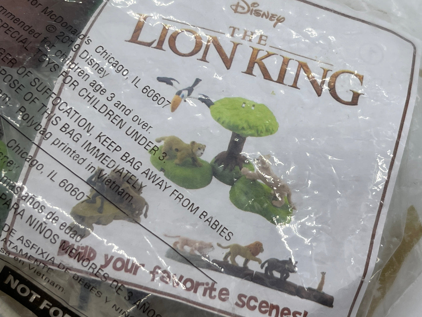 Lion King "Zazu" Mc Donalds Junior Bag Happy Meal USA 2019 