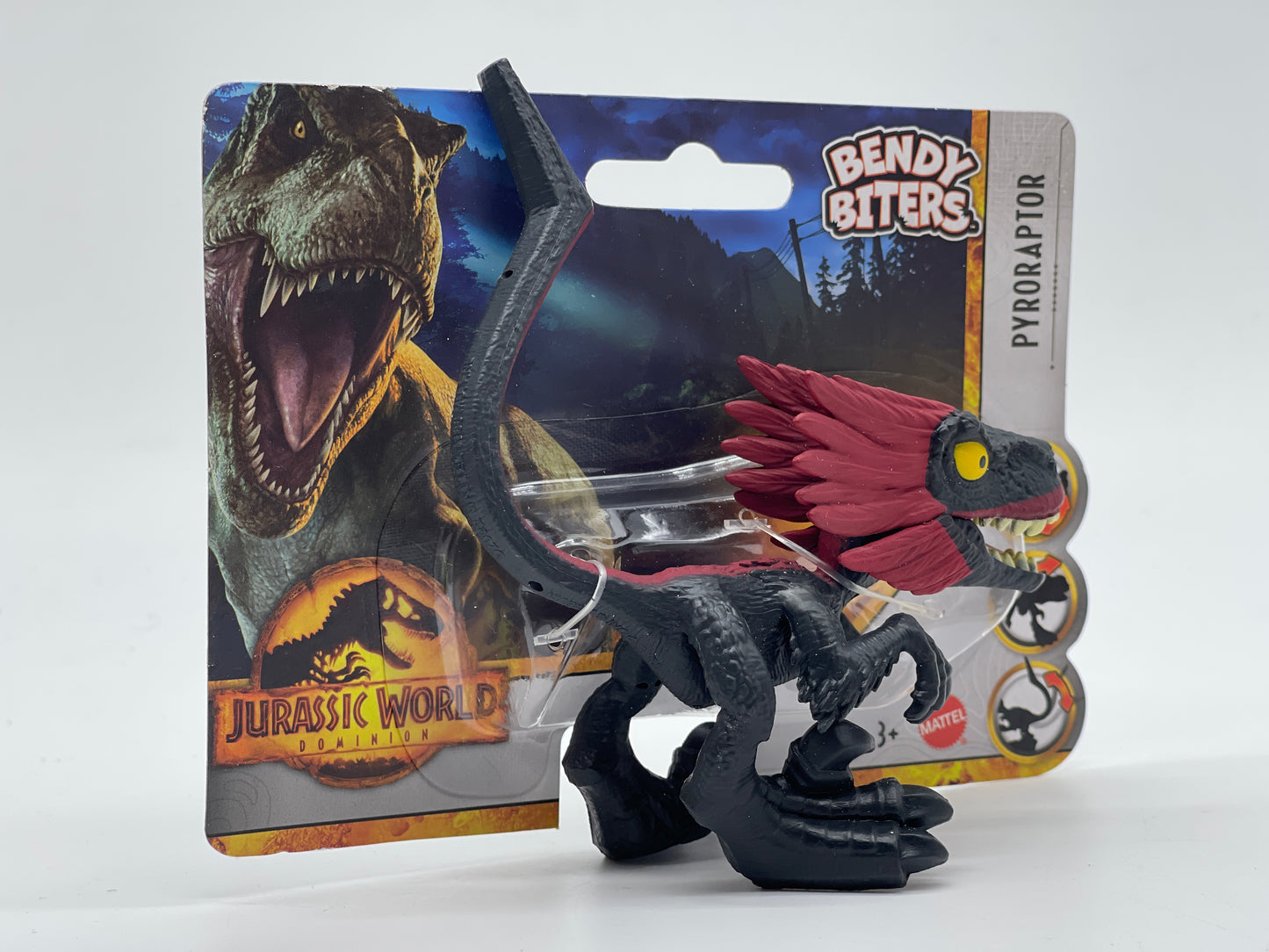 Jurassic World Bendy Biters Giganotosaurus, Pyroraptor, Atrociraptor, Stegosaurus