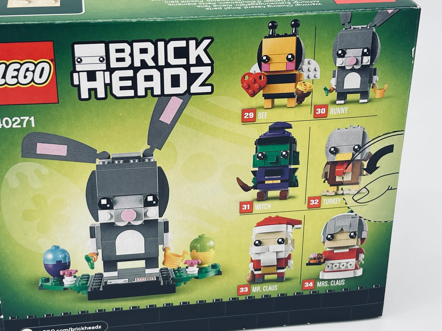 LEGO 40271 - Osterhase / Bunny mit Ostereiern - Ostern Brick Headz (2018)