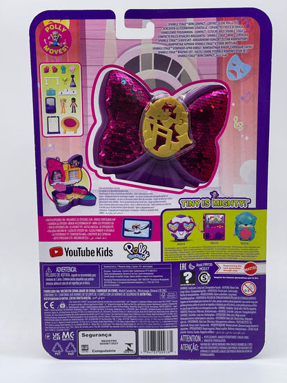 Polly Pocket Tiny is Mighty "Ribbon Glitter Stage Box" with Accessories (2021) 