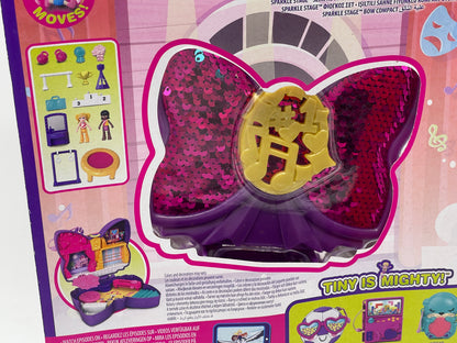 Polly Pocket Tiny is Mighty "Ribbon Glitter Stage Box" with Accessories (2021) 