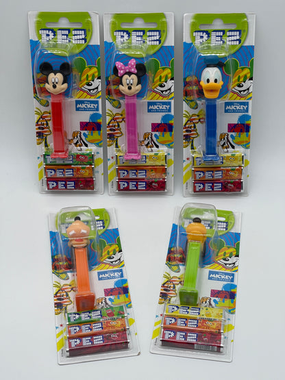 PEZ Mickey & Friends "Mickey, Minnie, Donald, Pluto, Goofy" mit jeweils 3 Sorten