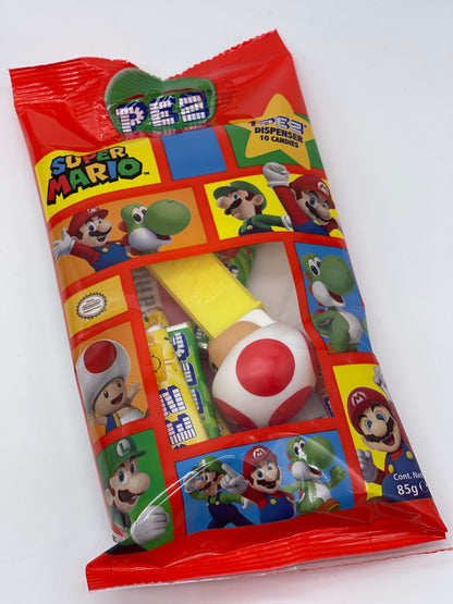 PEZ Super Mario Bros. "Mario, Yoshi, Toad" mit 10 Nachfüllpacks im Beutel