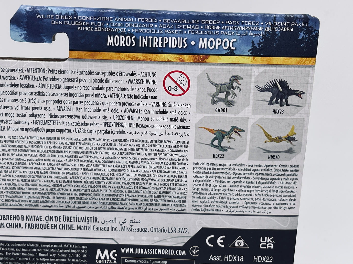 Jurassic World Dominion Moros Intrepidus - Wilde Dinos Ferocious Pack (Mattel)