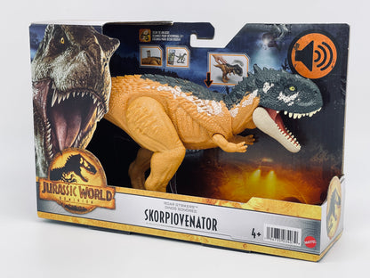 Jurassic World Dominion Skorpiovenator Roar Attack Roar Strikers + Sound (Mattel) 