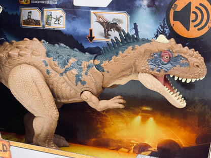 Jurassic World Dominion Rajasaurus Roar Strikers Roar Attack with Sound (Mattel) 