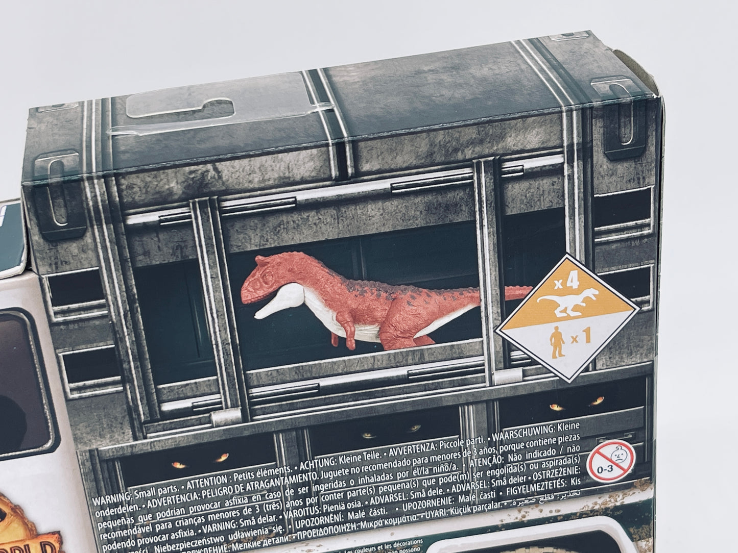 Jurassic World Dominion Carnotaurus Multipack Minis - 4 Dinos 1 Figure (Mattel) 