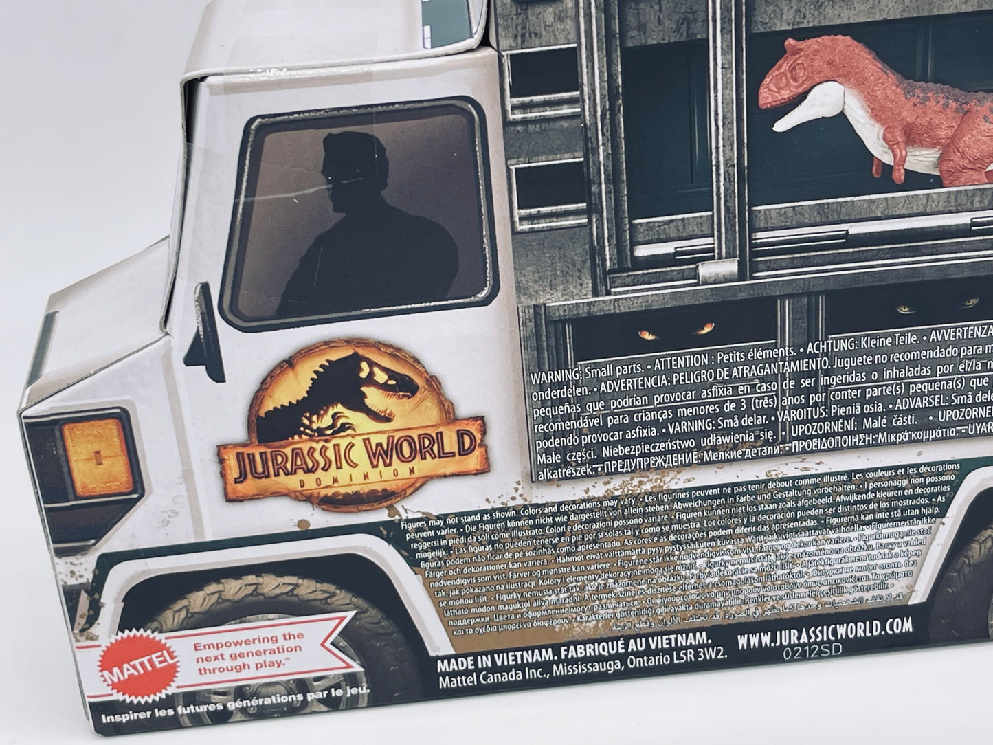 Jurassic World Dominion Carnotaurus Multipack Minis - 4 Dinos 1 Figure (Mattel) 
