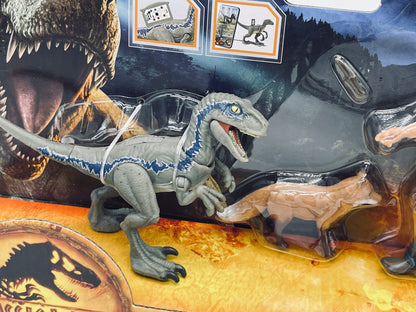Jurassic World Dominion Owen & Velociraptor Beta mit Fuchs und Zubehör (Mattel)