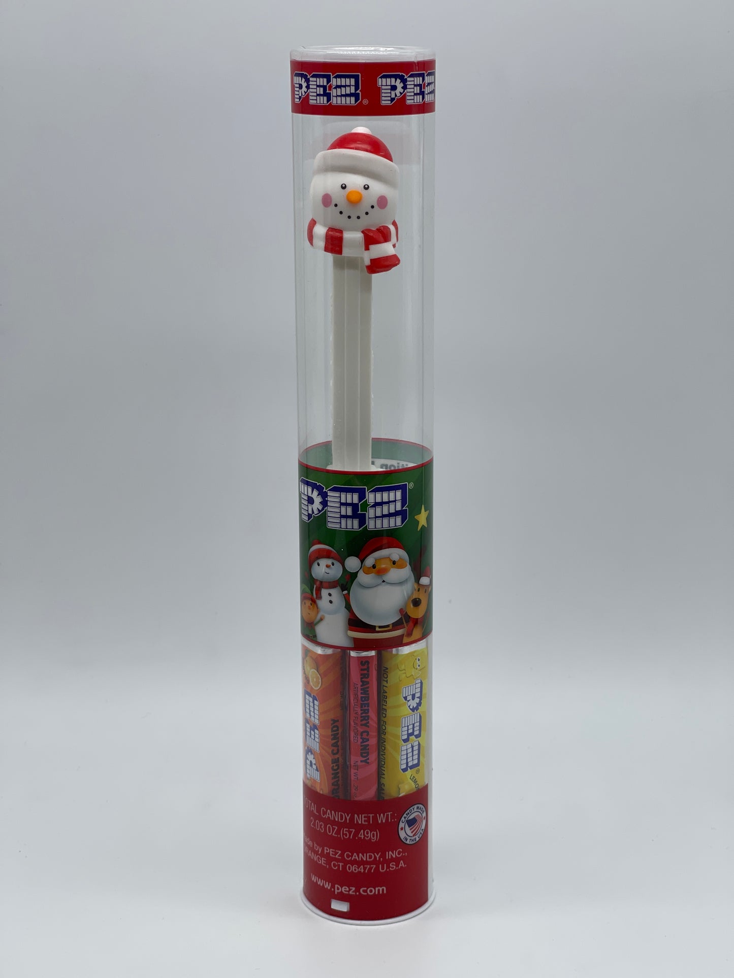 PEZ Christmas Edition Tube "Snowman" tube collector's case USA (2022)