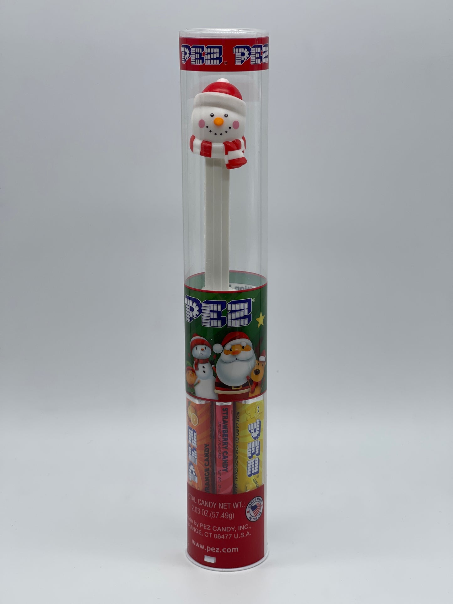 PEZ Christmas Edition Tube "Schneemann" Röhre Sammlercase USA (2022)
