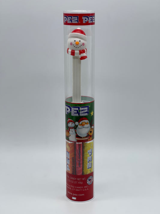 PEZ Christmas Edition Tube "Schneemann" Röhre Sammlercase USA (2022)