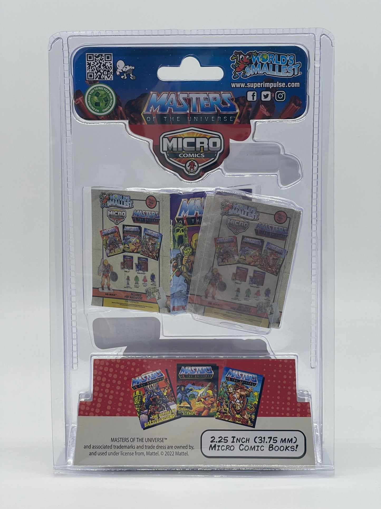 World's Smallest Micro "2-Pack Mini Comics" Masters of the Universe Serie #1