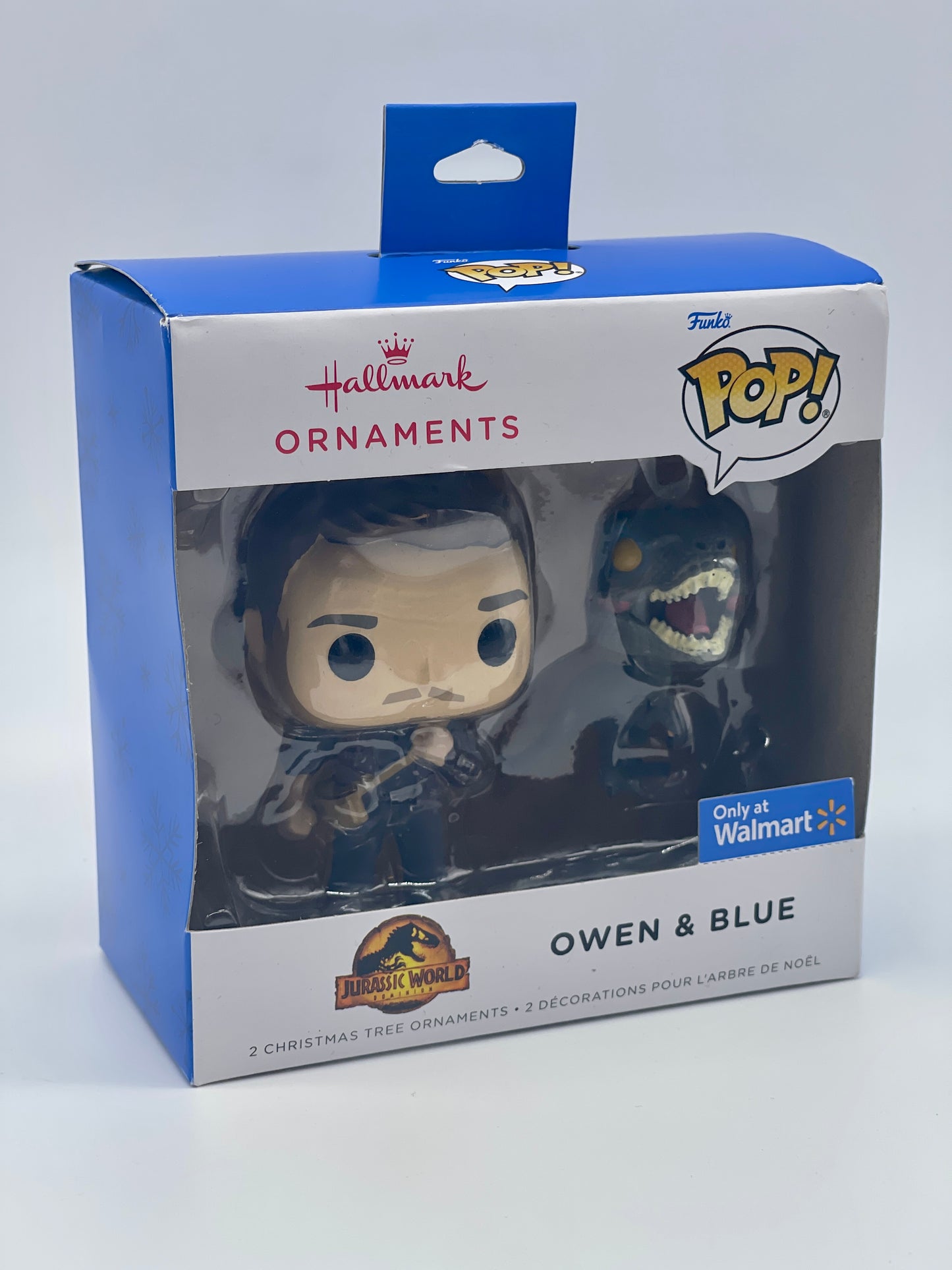 Hallmark Ornaments 2022 "Owen & Blue" Jurassic World Dominion Funko Pop Edition