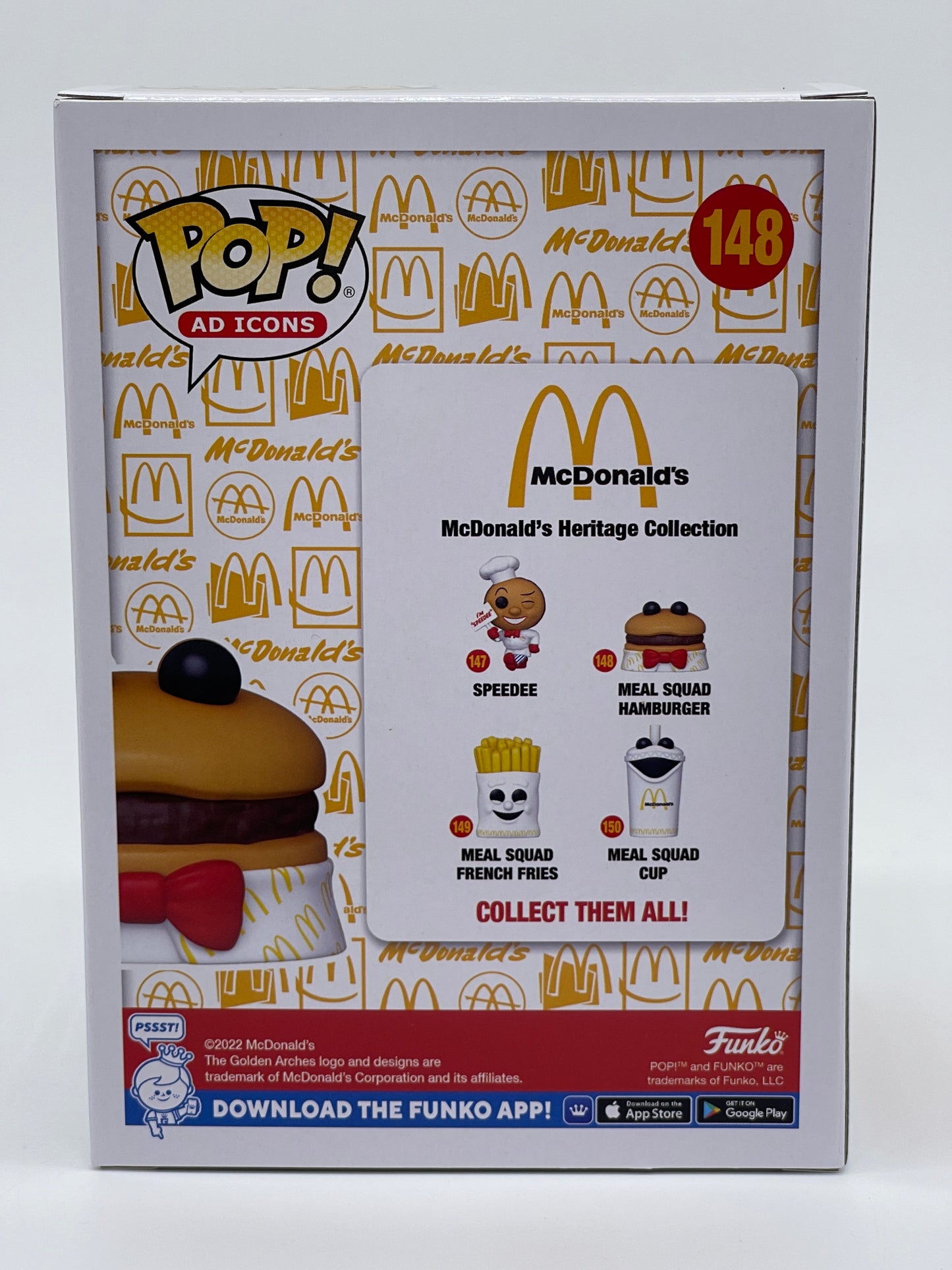 Funko Pop Icons "Meal Squad Hamburger" Mc Donalds Heritage Collection #148