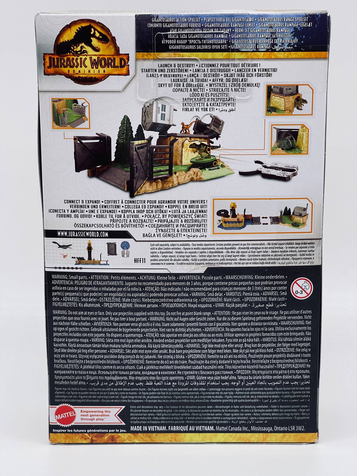 Jurassic World Dominion Minis Giganotosaurus Playset Launch &amp; Destroy (Mattel) 