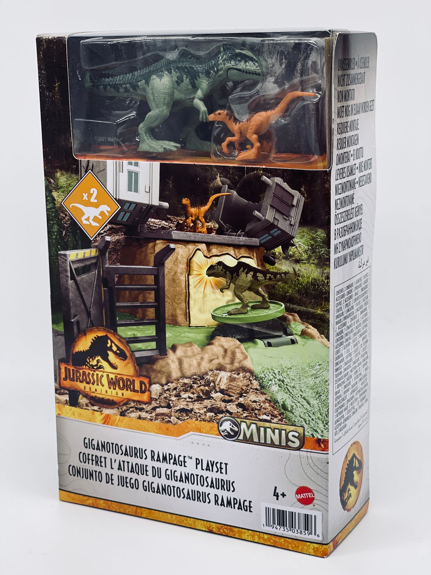 Jurassic World Dominion Minis Giganotosaurus Playset Launch &amp; Destroy (Mattel) 