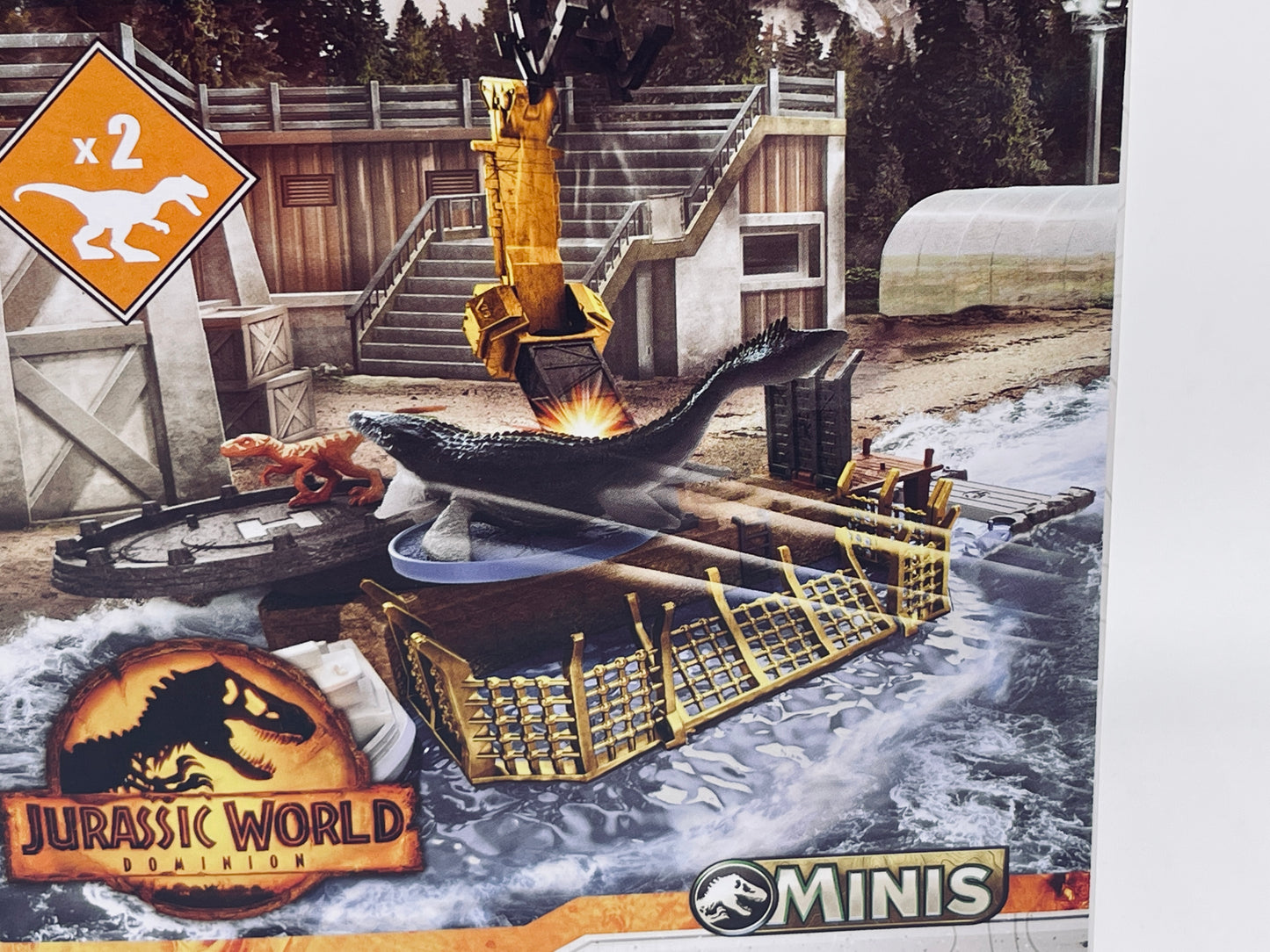 Jurassic World Dominion Minis Mosasaurus Chaos Playset Launch &amp; Destroy (Mattel) 