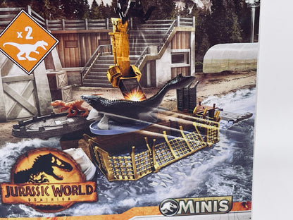 Jurassic World Dominion Minis Mosasaurus Chaos Playset Launch &amp; Destroy (Mattel) 