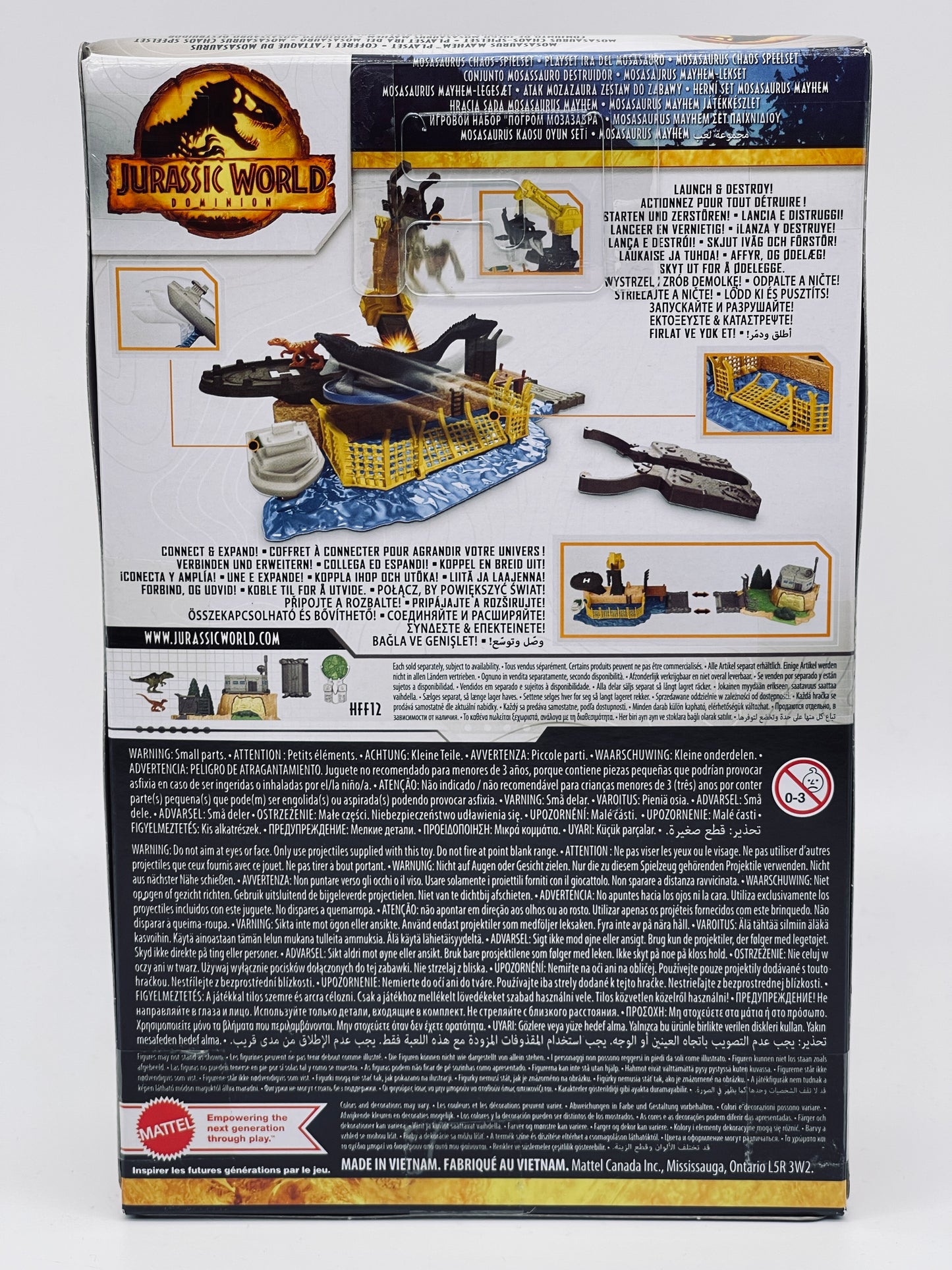 Jurassic World Dominion Minis Mosasaurus Chaos Playset Launch &amp; Destroy (Mattel) 