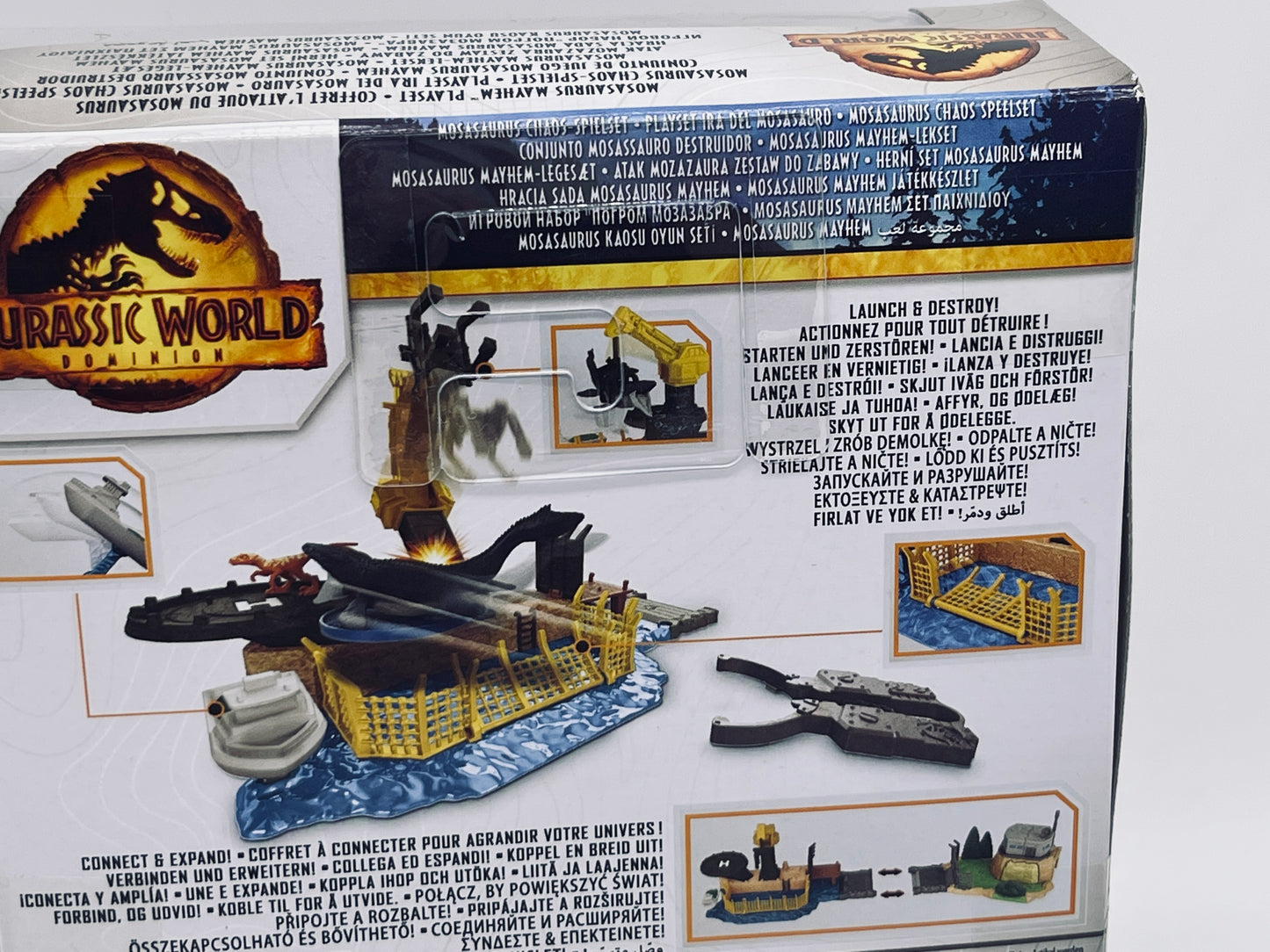 Jurassic World Dominion Minis Mosasaurus Chaos Playset Launch &amp; Destroy (Mattel) 