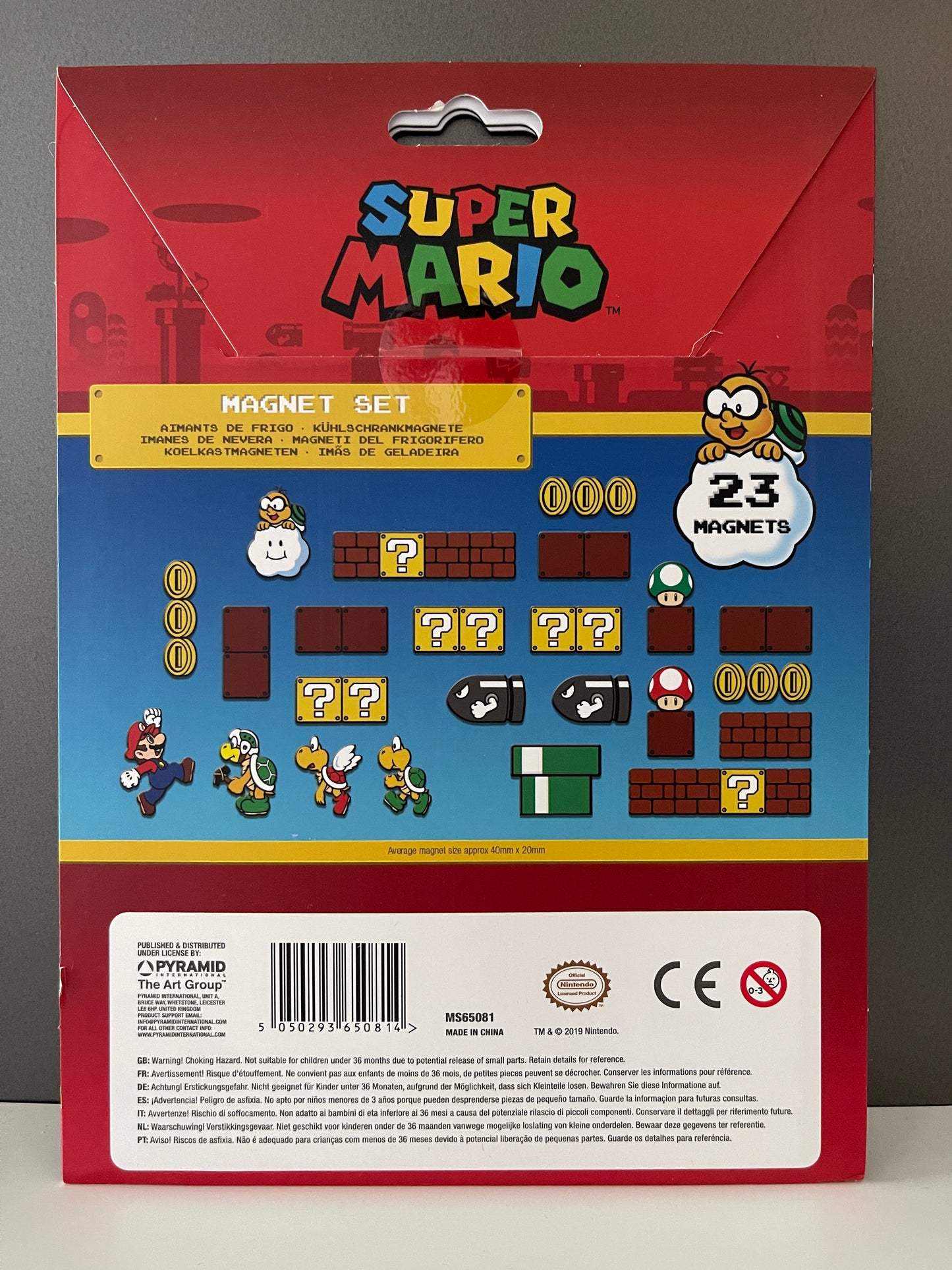 Super Mario magnets set / fridge magnets (23 pieces) Licensed by Nintendo