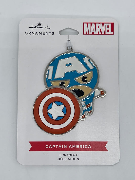 Hallmark Ornaments "Captain America" ​​Marvel Universe Metal Pendant 