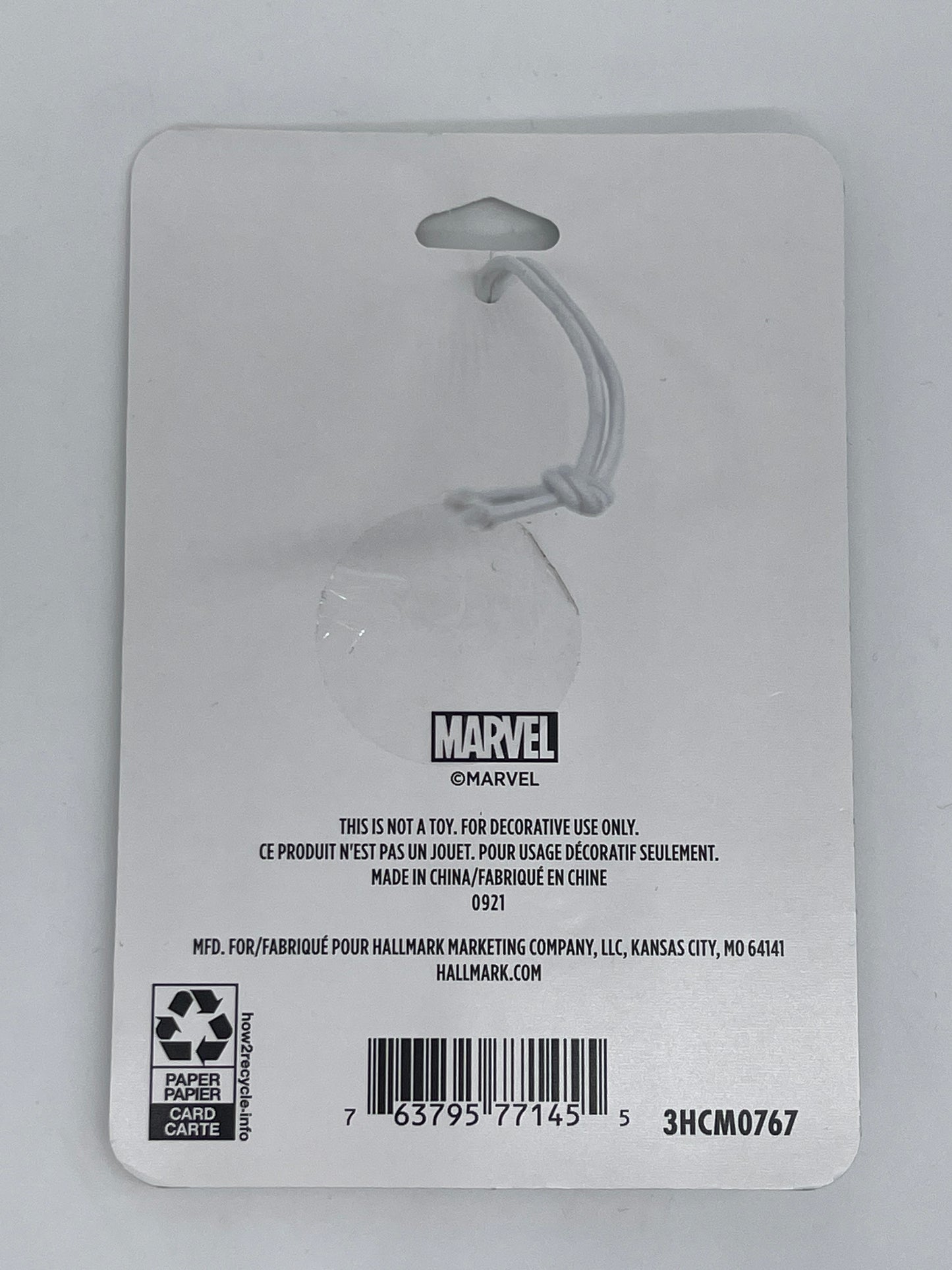 Hallmark Ornaments "Captain America" Marvel Universum Anhänger aus Metall