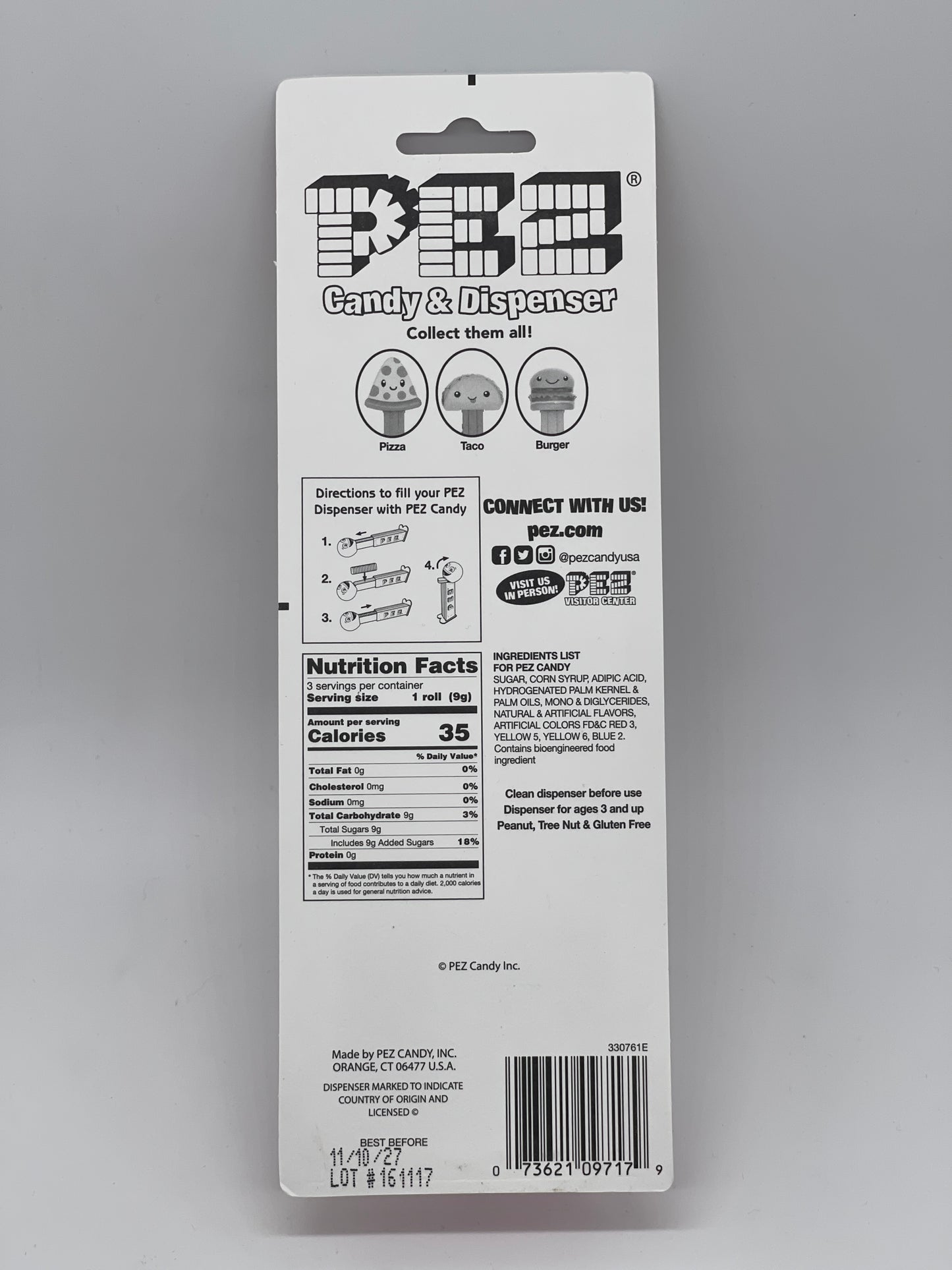 PEZ Treats "Pizza Slice" Collect them all! United States (2022)