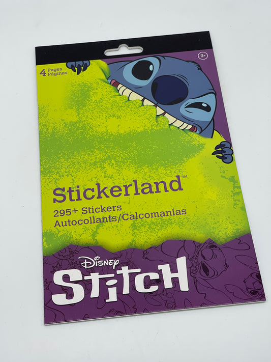 Disney Lilo &amp; Stitch "sticker book Stickerland with 295+ stickers" on 4 pages 