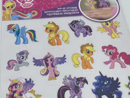 My Little Pony "Pop-Up Sticker Set" 2 Bögen mit 3D Effekt