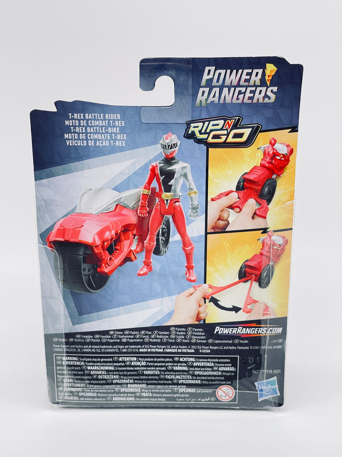 Power Rangers - T-Rex Battle Rider Rot - Dino Fury Rip'n Go Feature (2022)