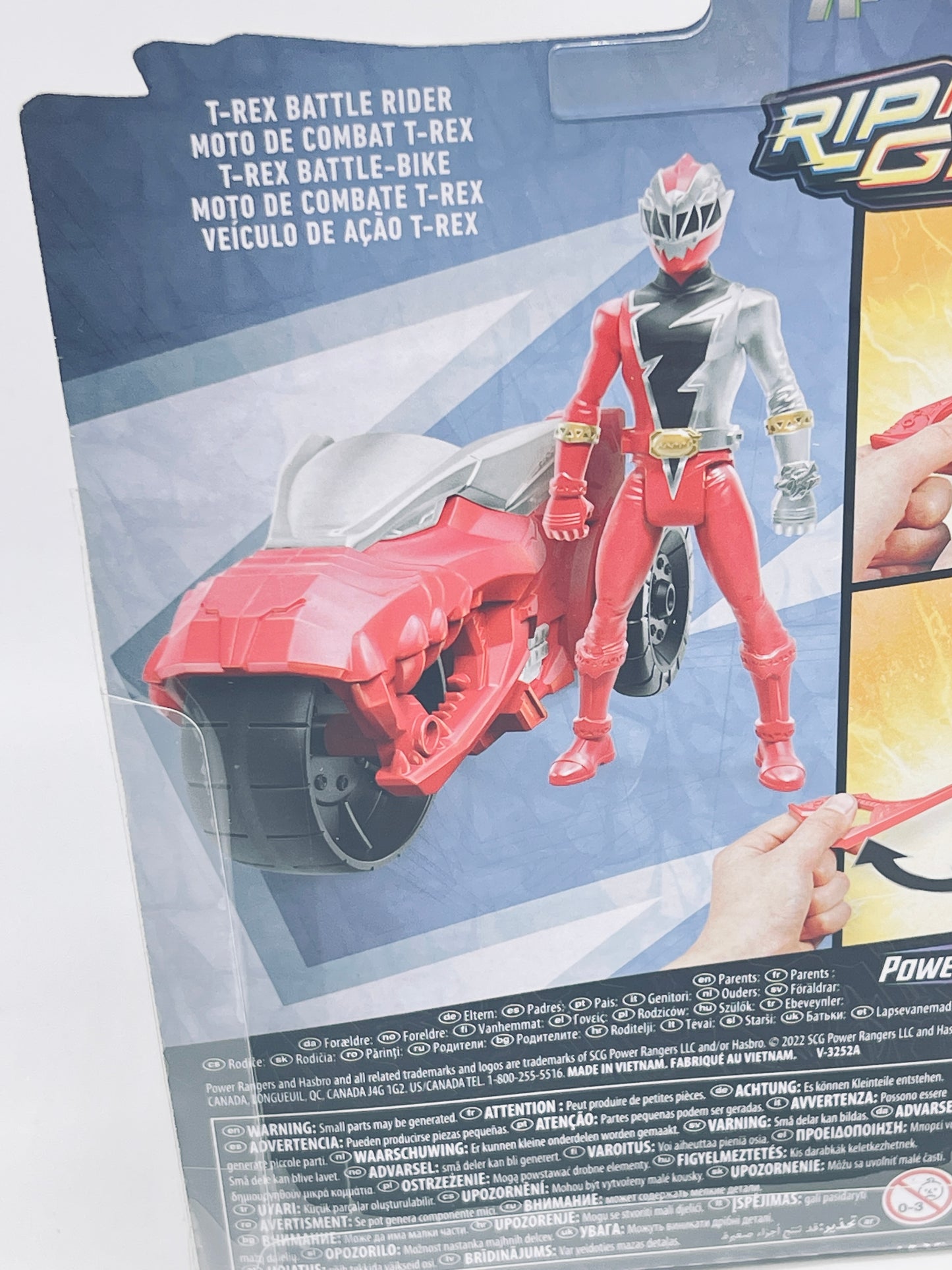 Power Rangers - T-Rex Battle Rider Rot - Dino Fury Rip'n Go Feature (2022)