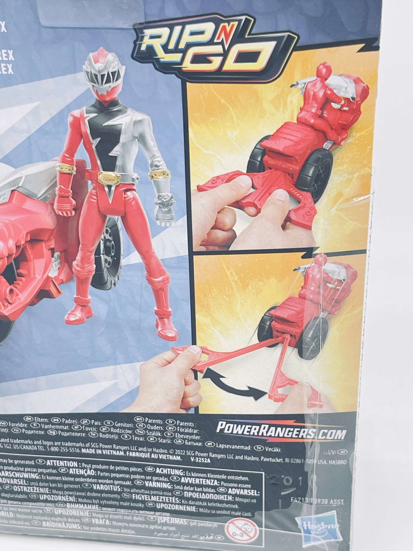Power Rangers - T-Rex Battle Rider Rot - Dino Fury Rip'n Go Feature (2022)