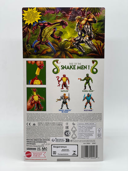 Masters of the Universe Origins "Rattlor" Snake Men unpunched MOTU (2022)