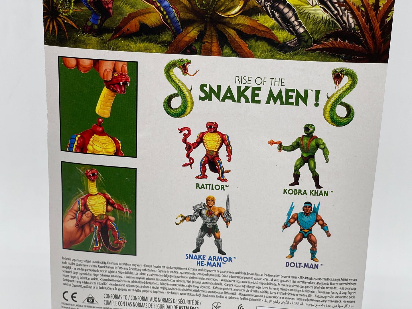 Masters of the Universe Origins "Rattlor" Snake Men unpunched MOTU (2022)