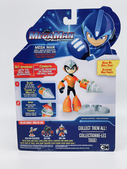 Mega Man - Fully Charged Deluxe Series "Spin Drill + Stein" (Jakks)