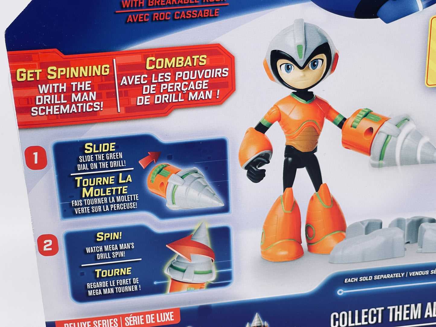Mega Man - Fully Charged Deluxe Series "Spin Drill + Stein" (Jakks)