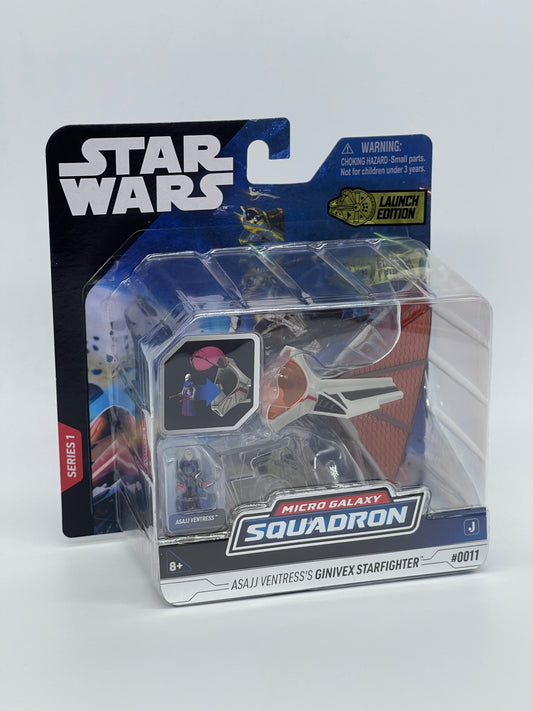 Star Wars Micro Galaxy Squadron "Asajj Ventress's Ginivex Starfighter" Launch Edition #0011