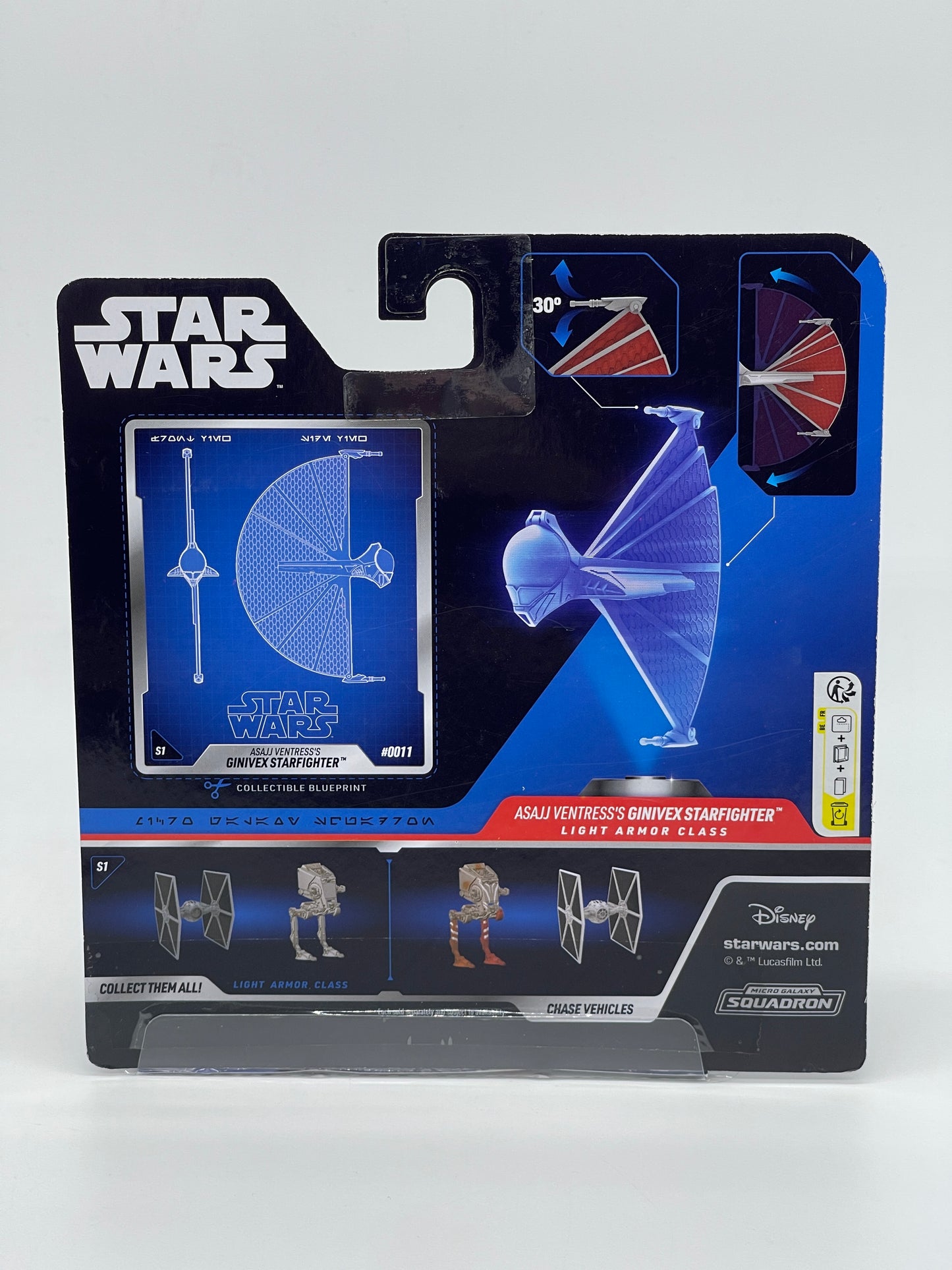 Star Wars Micro Galaxy Squadron "Asajj Ventress's Ginivex Starfighter" Launch Edition #0011