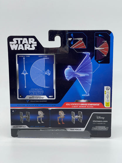 Star Wars Micro Galaxy Squadron "Asajj Ventress's Ginivex Starfighter" Launch Edition #0011