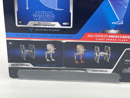 Star Wars Micro Galaxy Squadron "Asajj Ventress's Ginivex Starfighter" Launch Edition #0011