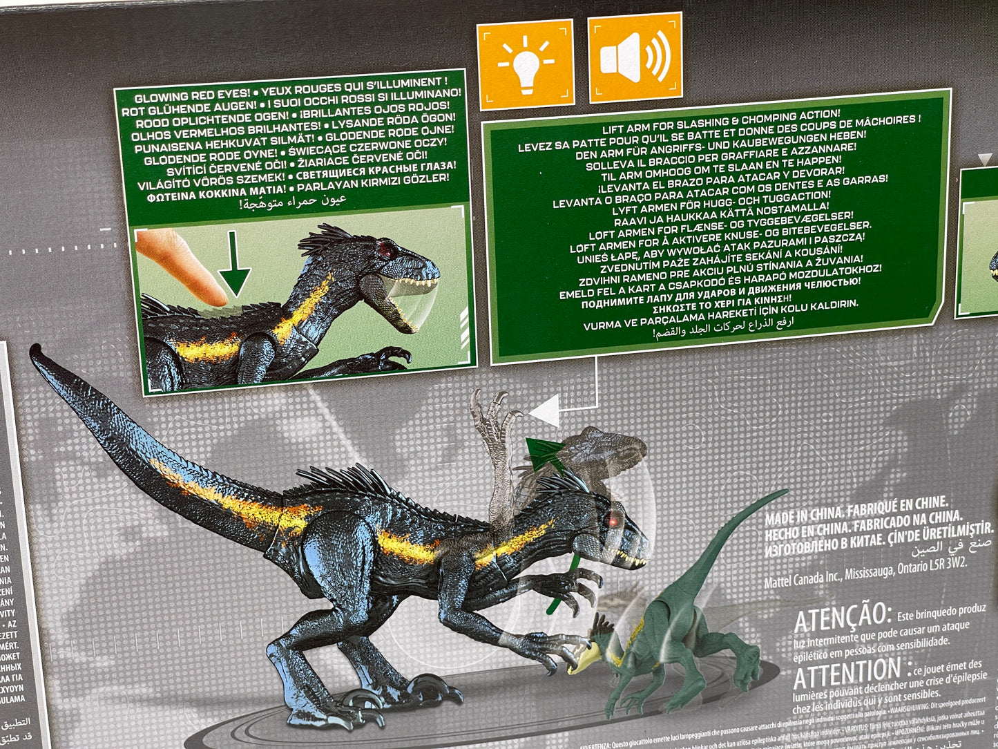Jurassic World "Indoraptor" Dino Trackers Track 'n Attack mit Licht und Sound (2023)