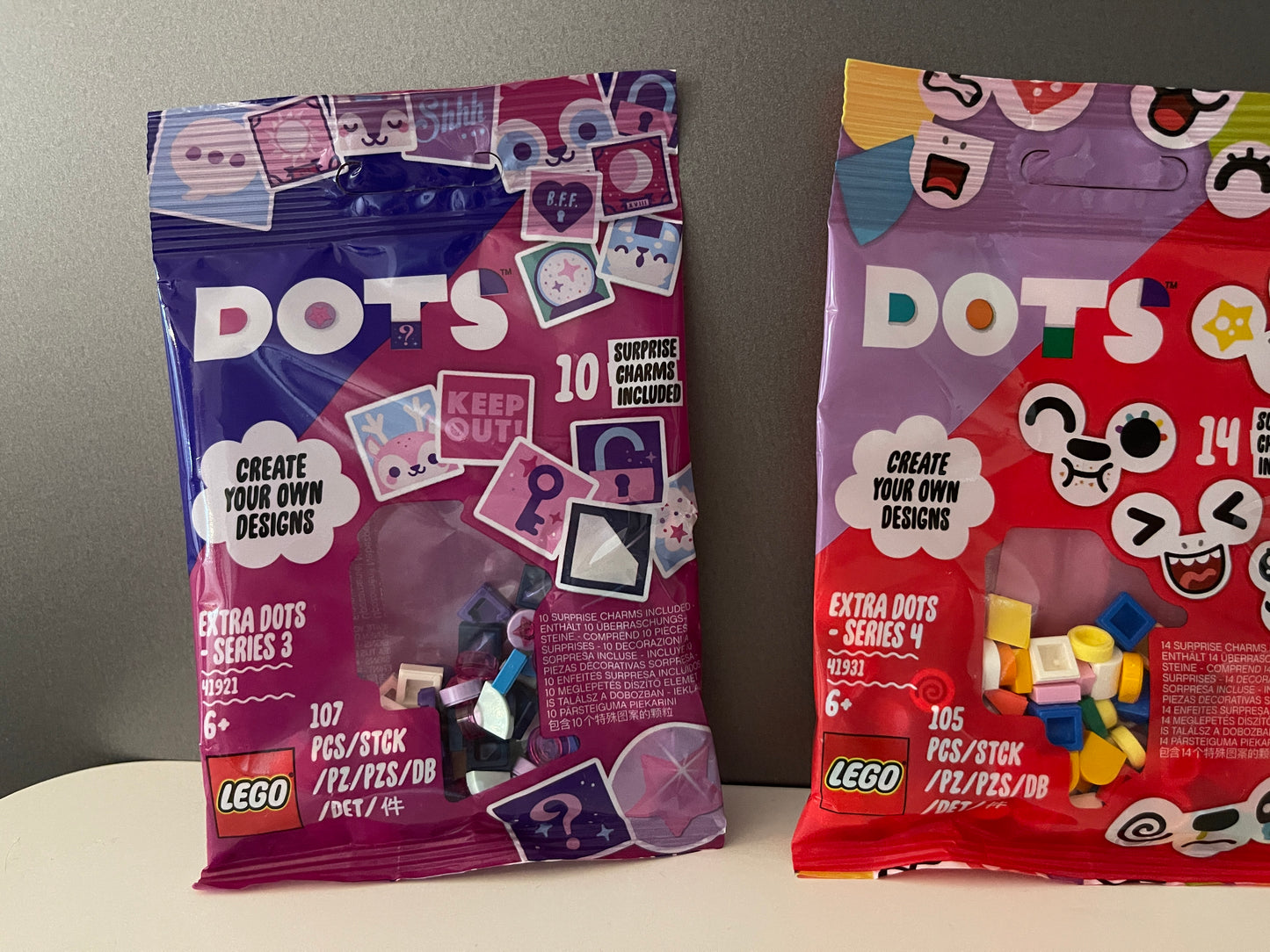 Lego DOTS Extra Polybag für Charms Armbänder 3er Pack (41921 - 41931 - 41916)
