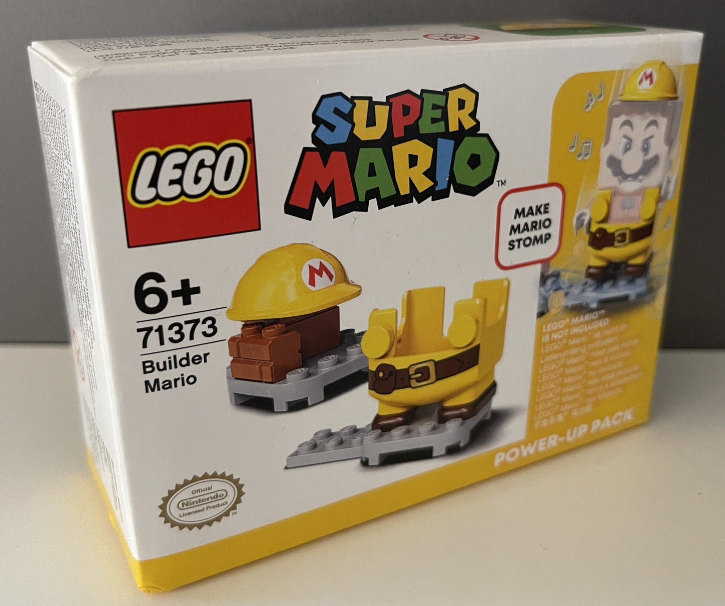 LEGO Super Mario 71373 - Builder Mario Baumeister Anzug - Stomp Power Up