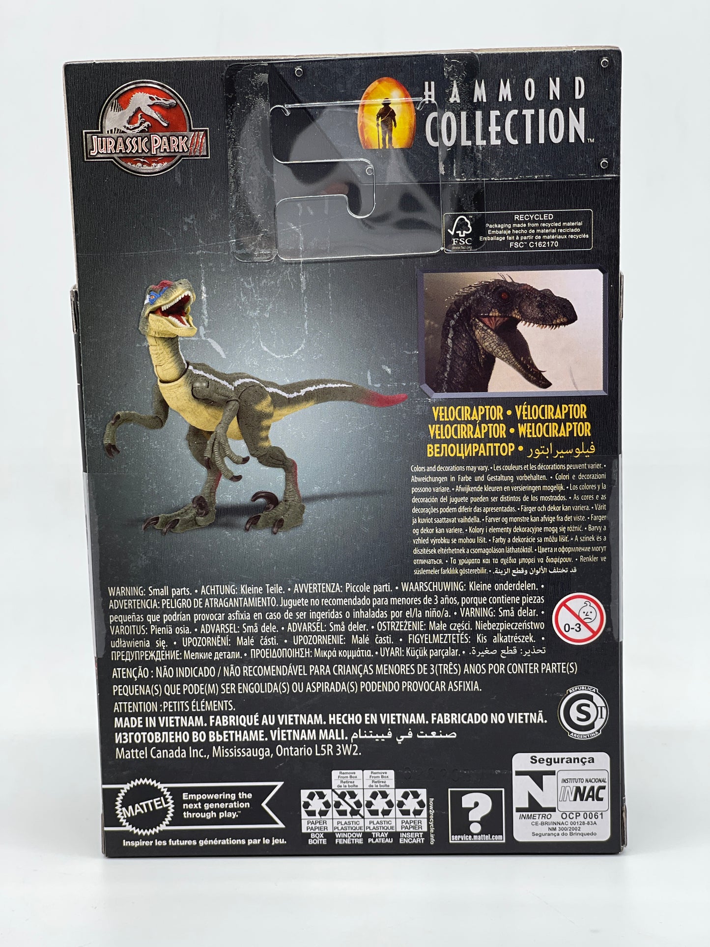 Jurassic Park Hammond Collection "Velociraptor" 30th Anniversary (2022)